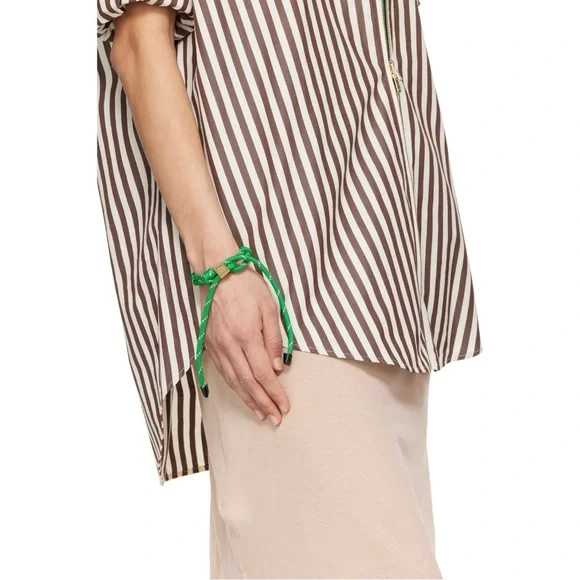 Miu Miu NIB NWT Green & White Cord Rope Bracelet / Anklet - Picture 8 of 9
